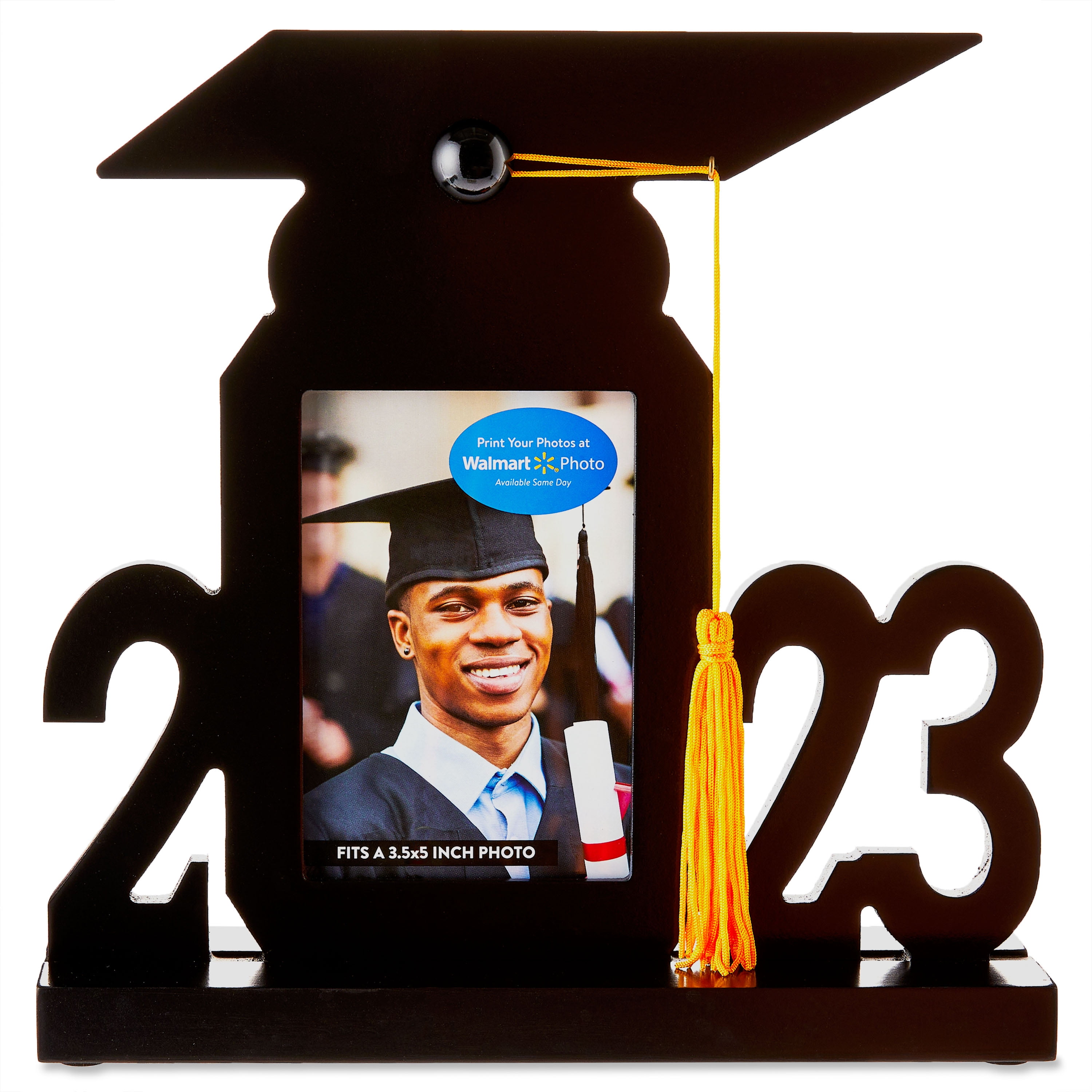Way To Celebrate Graduation “2023” Shaped Picture Frame, 3.5" x 5