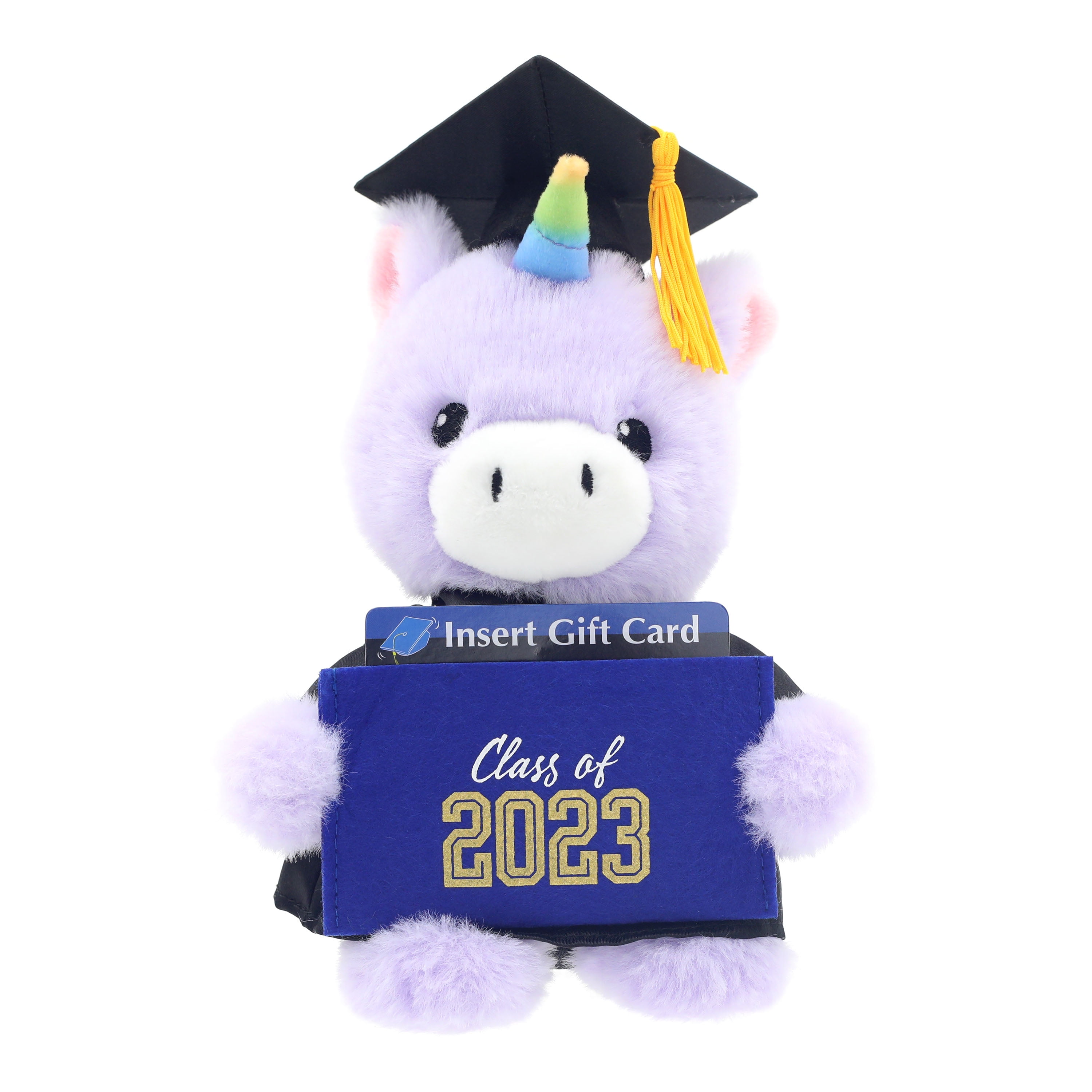 NEW - Way To Celebrate Graduation 9 Singing Unicorn Plush Animal