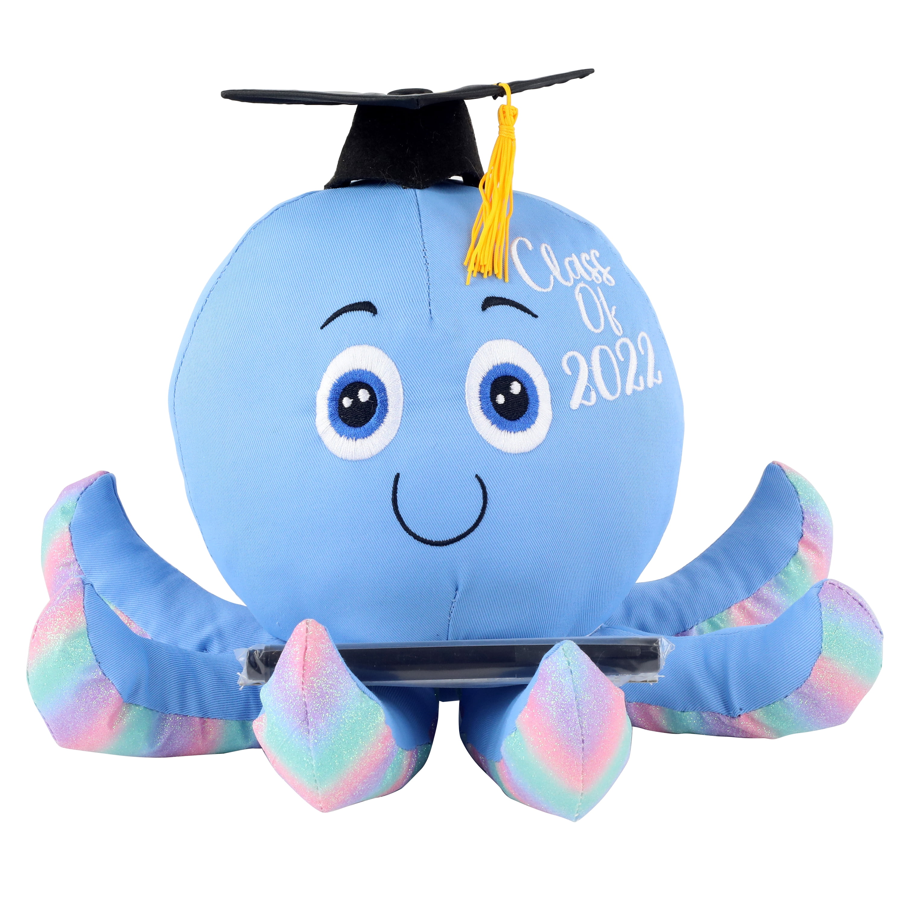 Way To Celebrate Graduation Plush Autograph Friend, Octopus