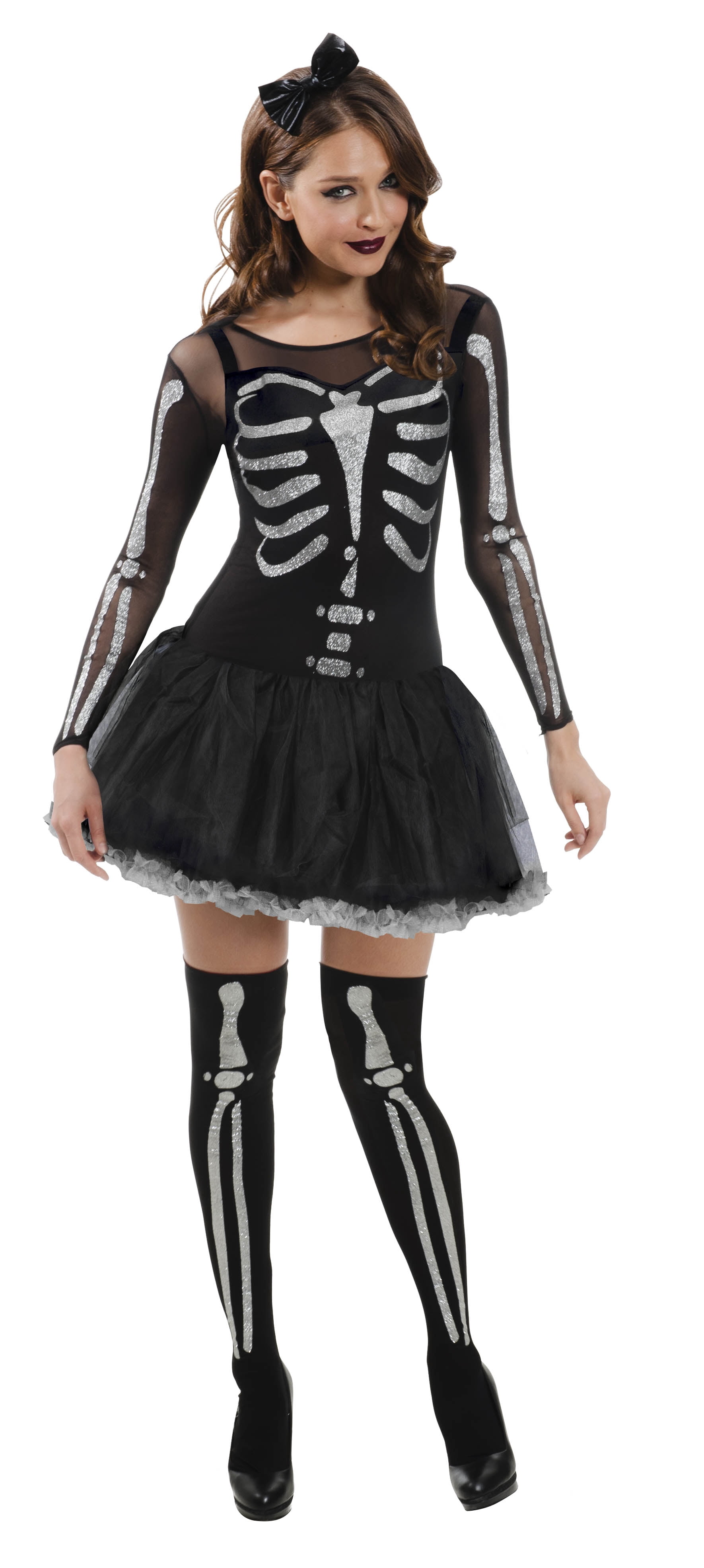 Way To Celebrate Halloween Adult Sassy Skeleton Costume