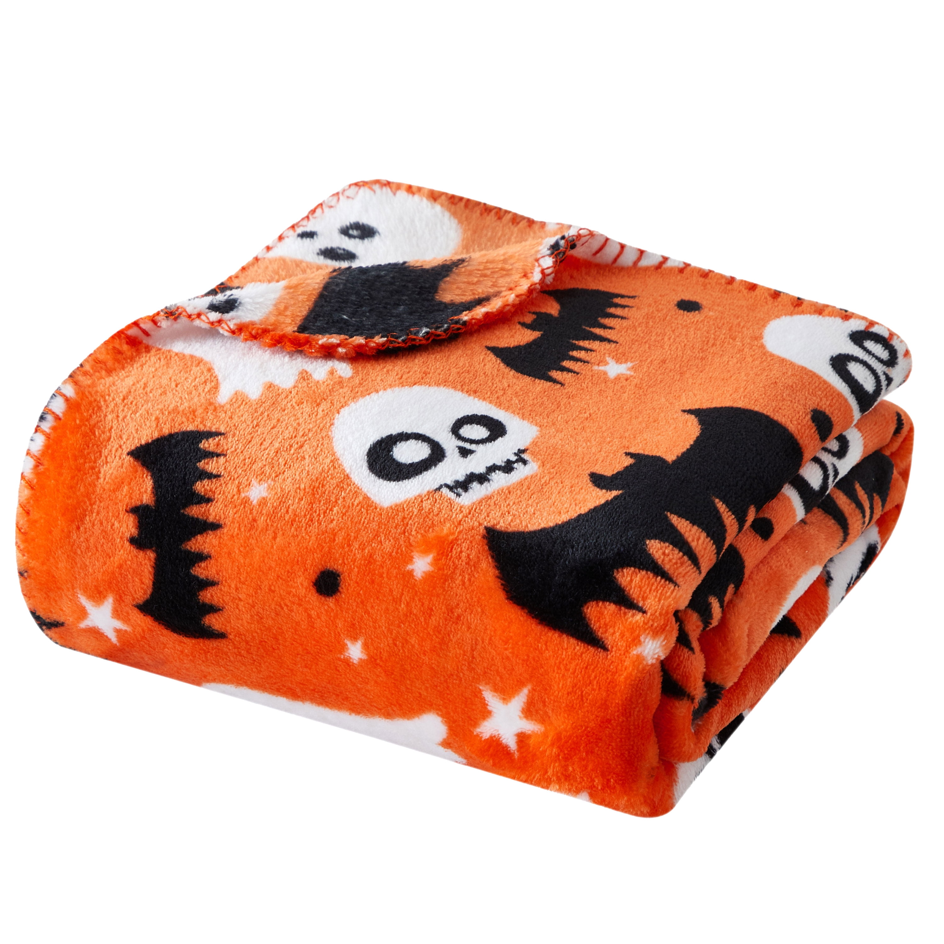 Way To Celebrate Halloween Toss Throw Blanket, Orange, Standard Throw