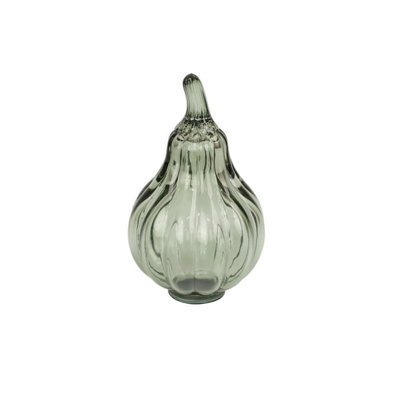 Glass Pumpkin Tabletop Decor, Green, 6.2", Fall by Way To Celebrate