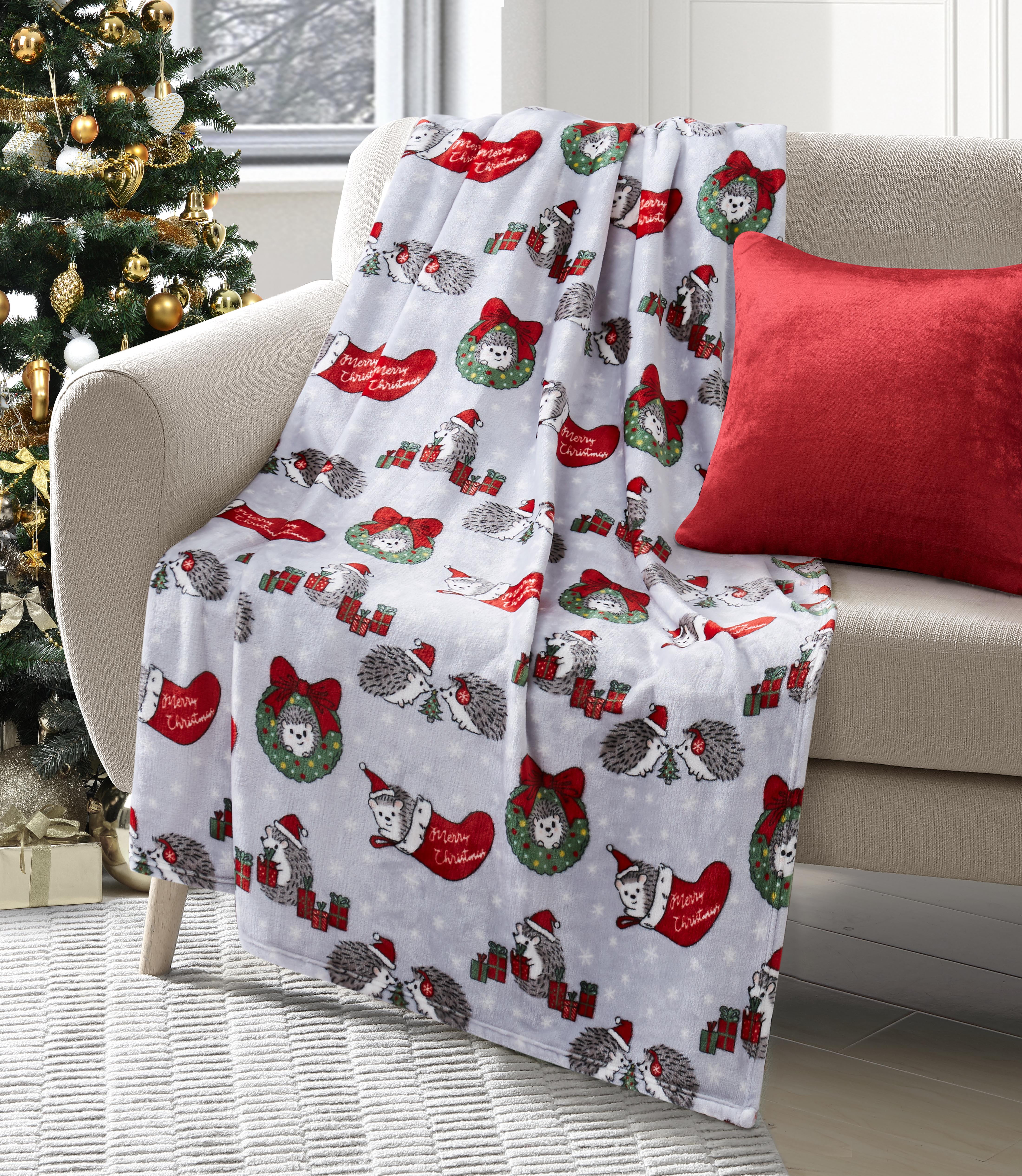 Walmart christmas throw sale