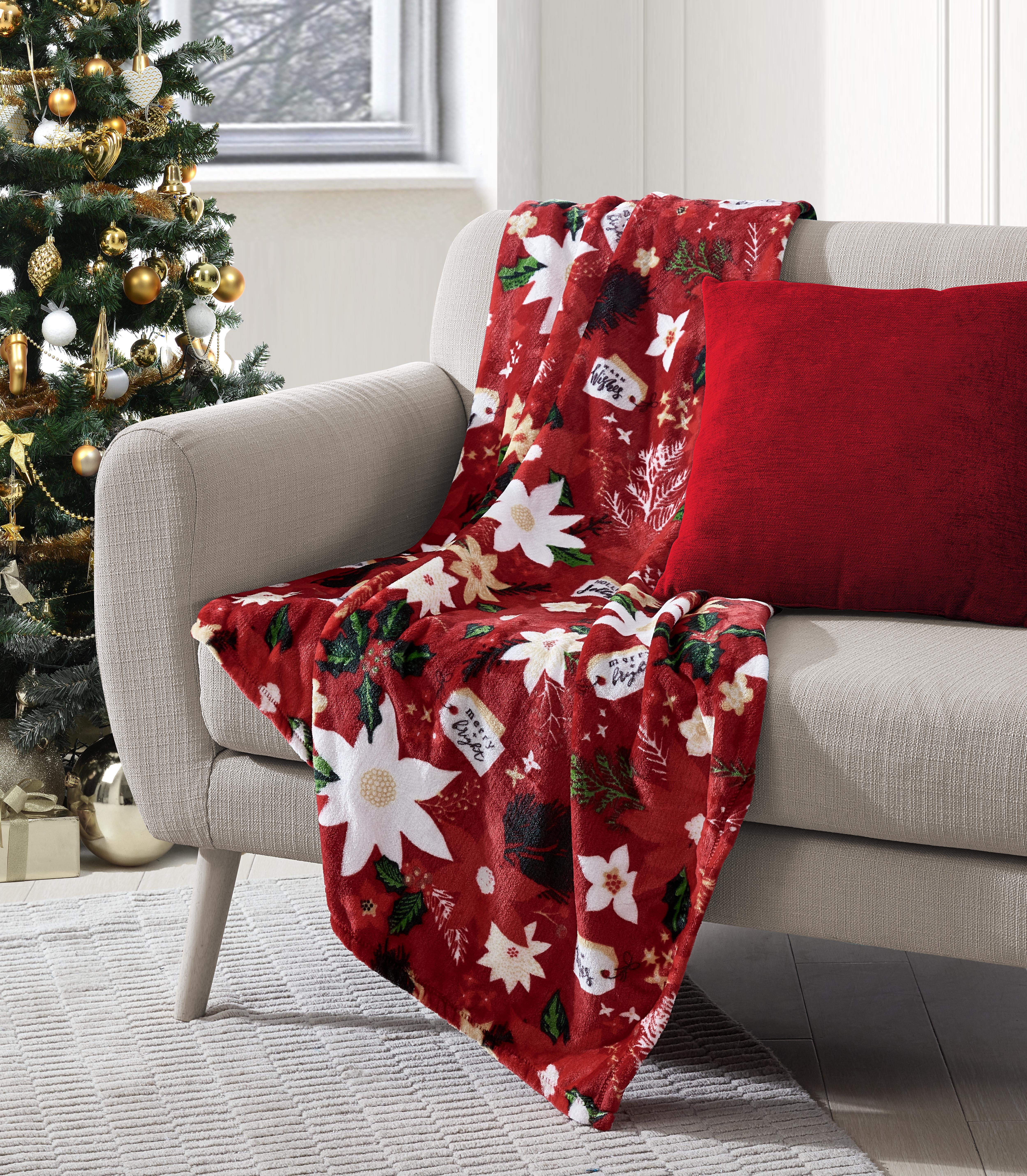 Way To Celebrate Holiday Time Throw Blanket 50 x 60