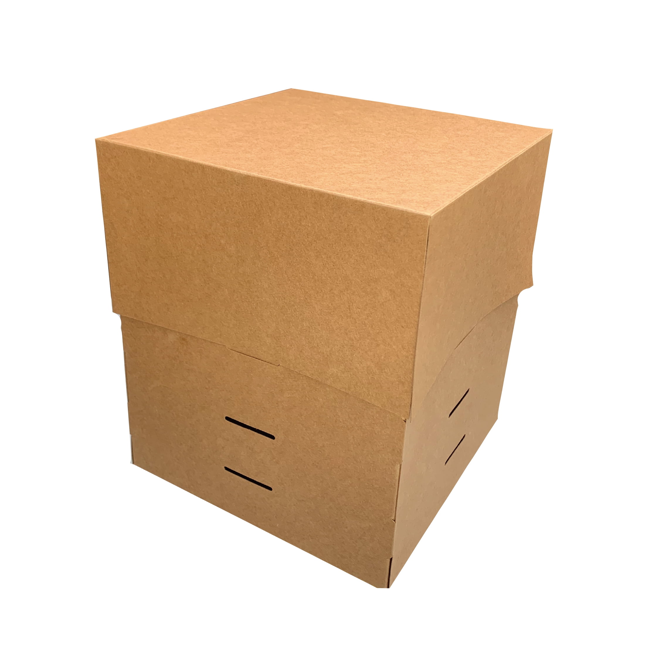 Way To Celebrate Kraft Cardboard Adjustable Cake Box, 8" x 8" x 6"