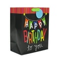 thumbnail image 1 of Multicolor Happy Birthday To You Paper Gift Bag, 10" x 12", by Way To Celebrate, 1 of 6