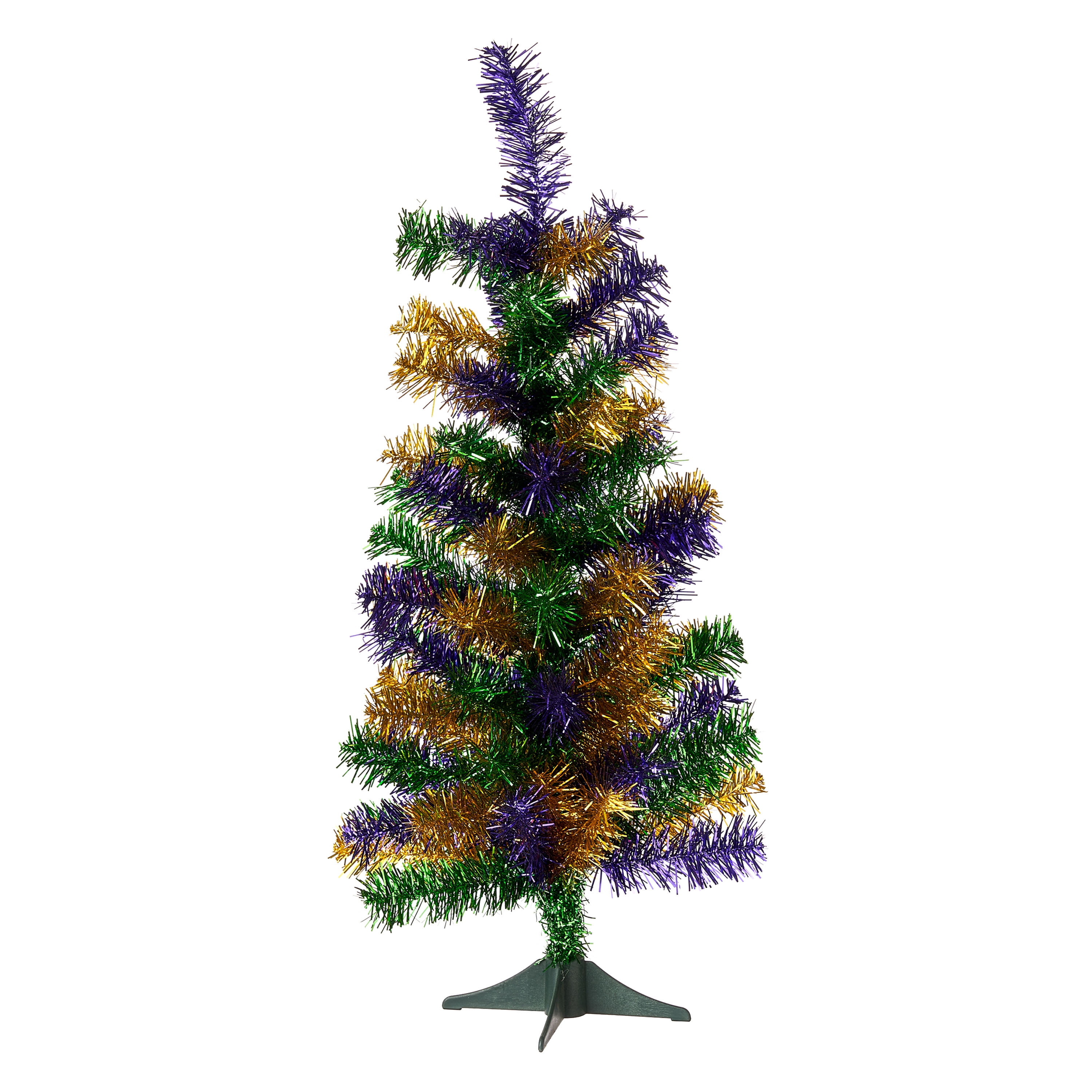 mardi gras tinsel tree walmart
