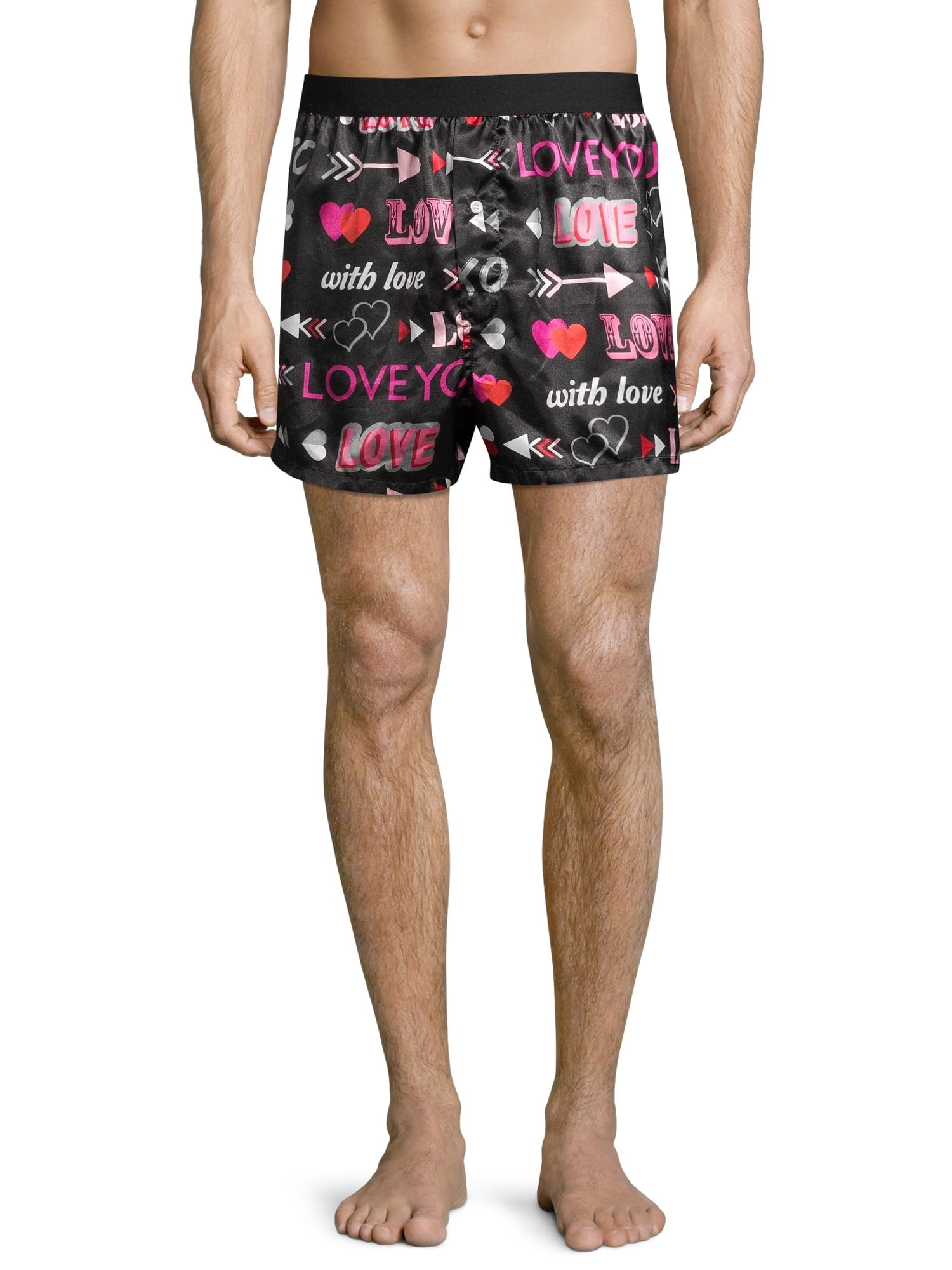Way To Celebrate Men's Satin Valentine's Boxers