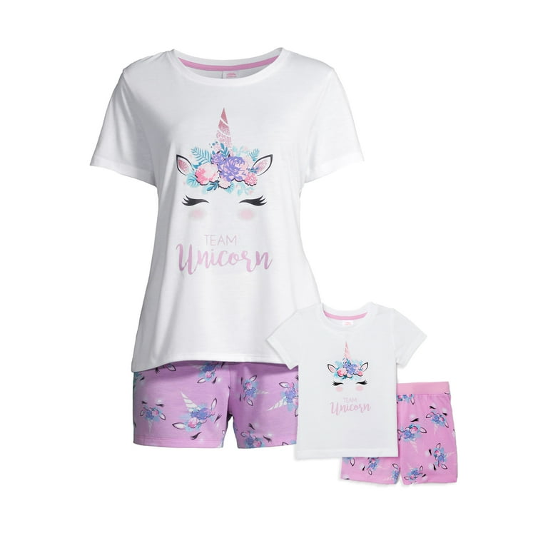 Mommy and online me unicorn pajamas