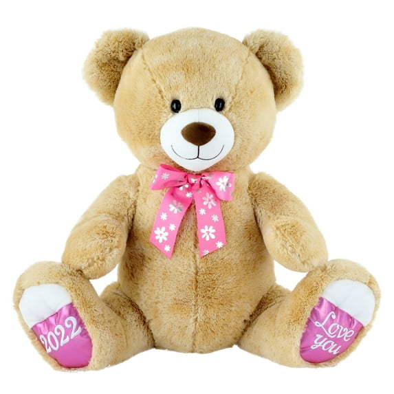 Way To Celebrate Mother’s Day I Love You Jumbo Plush Bear, Honey Color