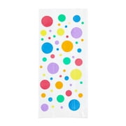 Multicolor Polka Dot Treat Bags with Twist Ties, 5" x 3" x 11", 20 Pieces, by Way To Celebrate