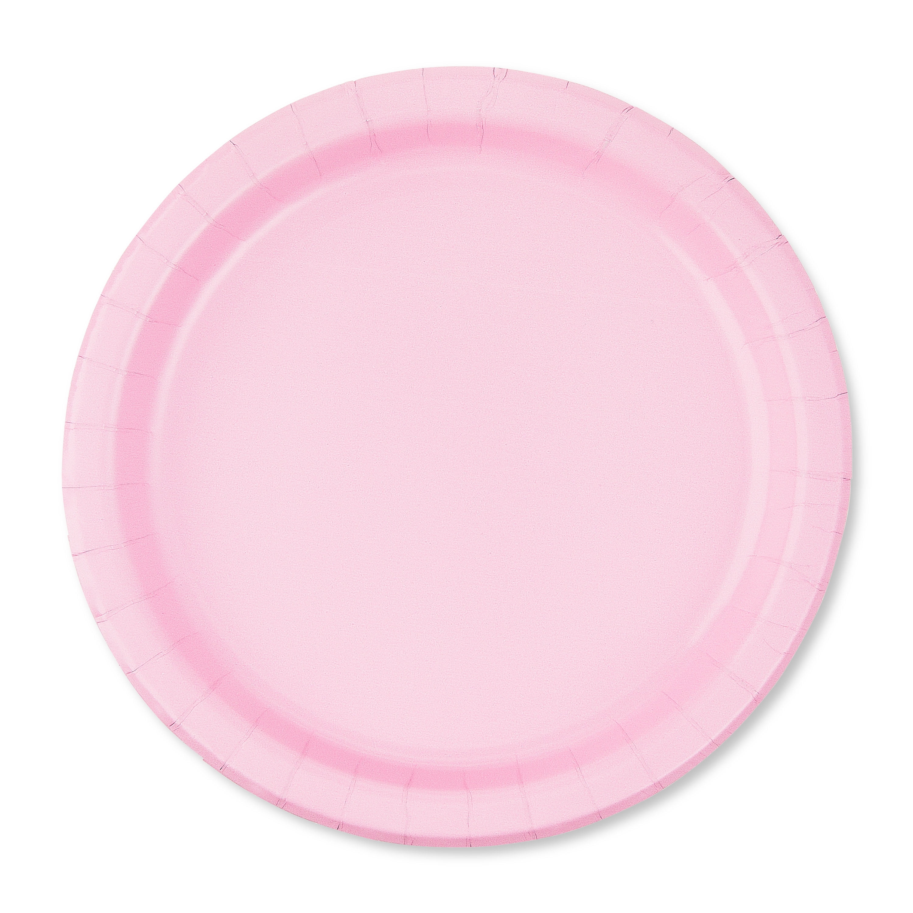 Disposable Paper Plates, 9", Light Pink, 20 Pieces, by Way To Celebrate
