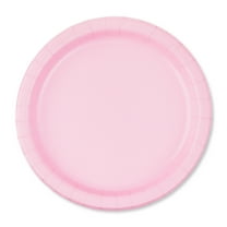 Disposable Paper Plates, 9", Light Pink, 20 Count, by Way To Celebrate