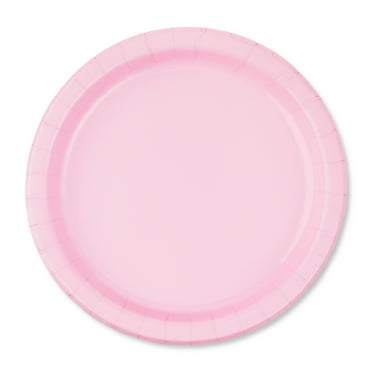 Disposable Paper Plates, 9", Light Pink, 20 Count, by Way To Celebrate