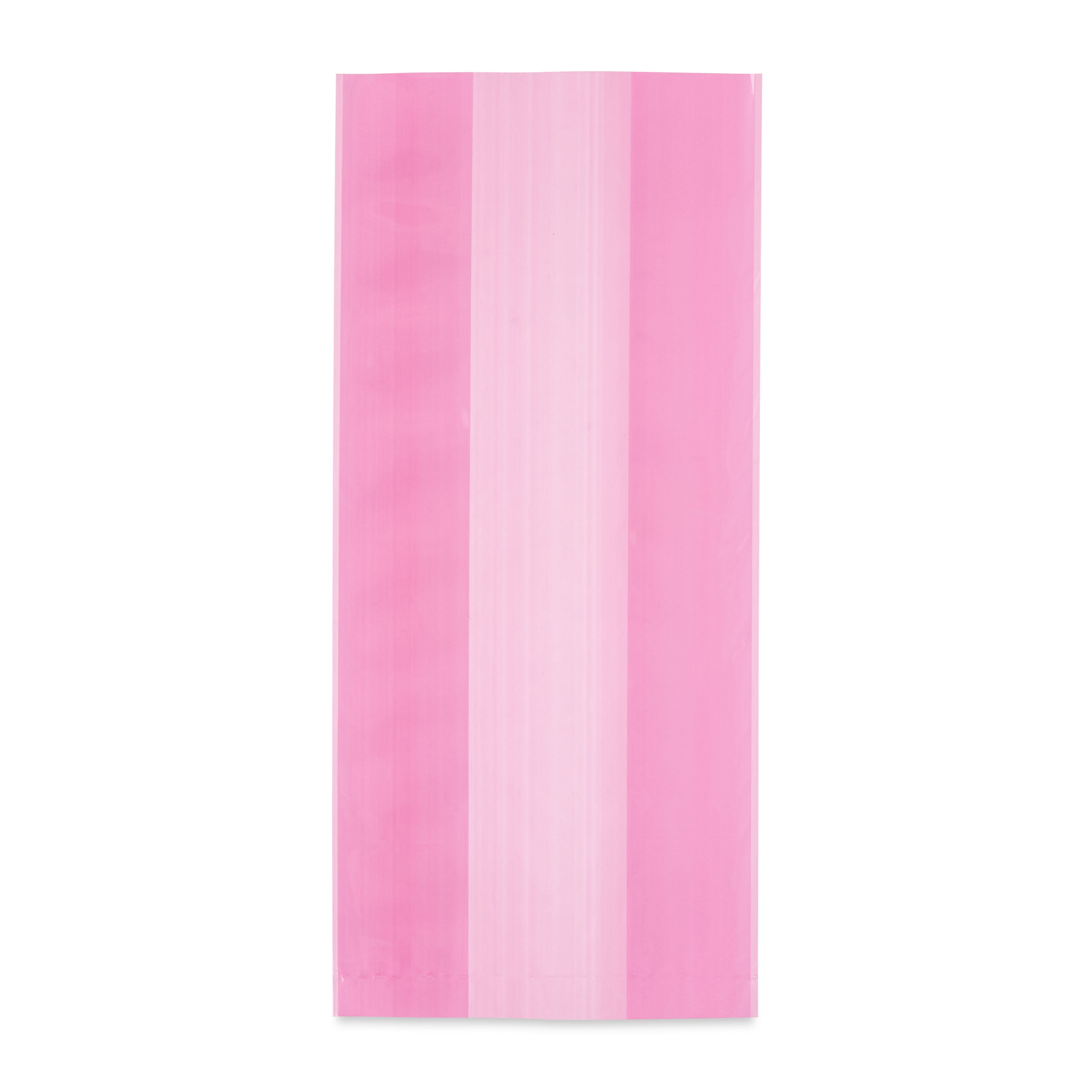 Pink Treat Bags with Twist Ties, 5" x 3" x 11", 20 Pieces, by Way To Celebrate