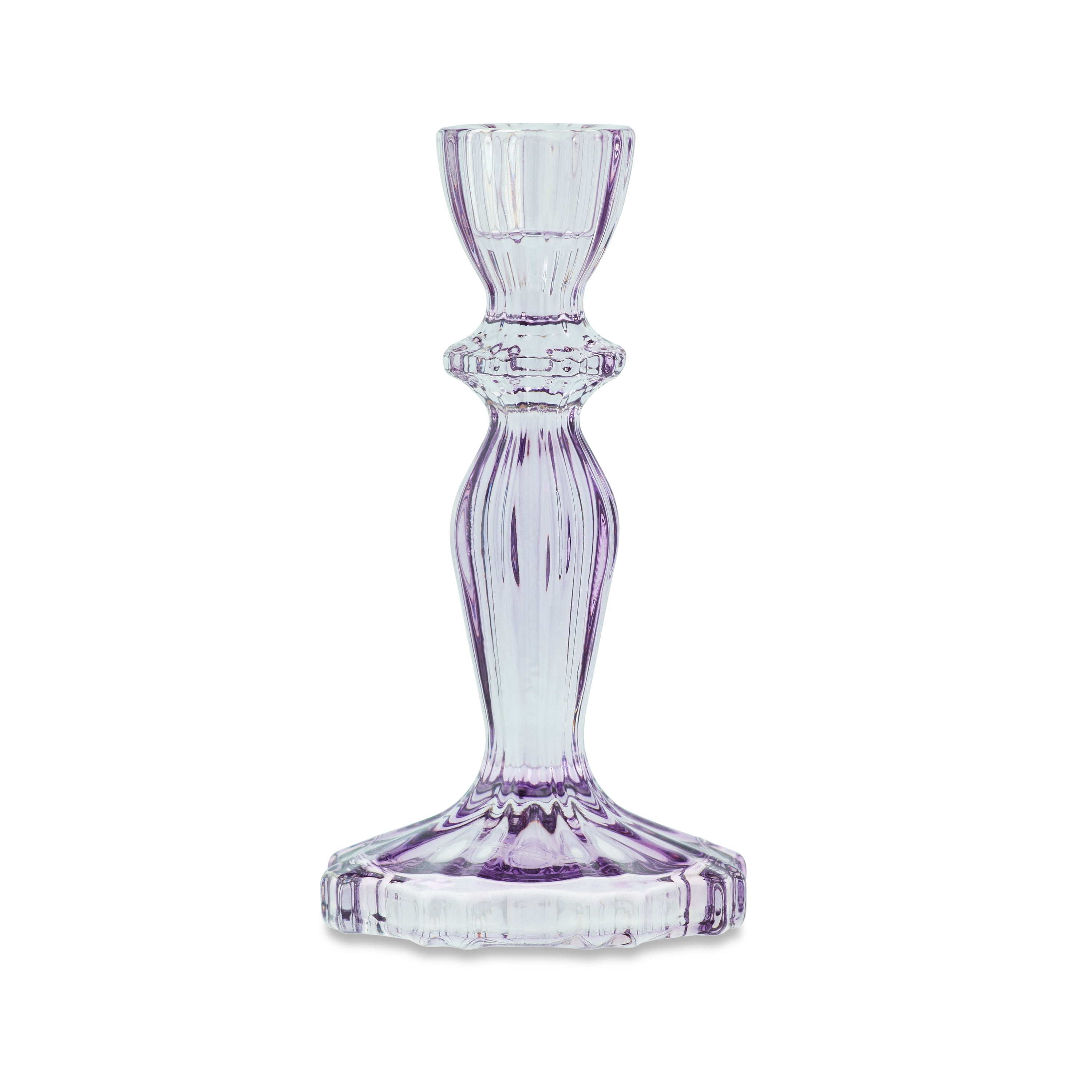 Bridgerton Glass Taper Holder, Purple - Walmart.com