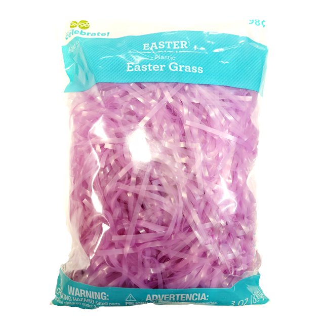 Way To Celebrate Purple Plastic Easter Grass, 3 Oz