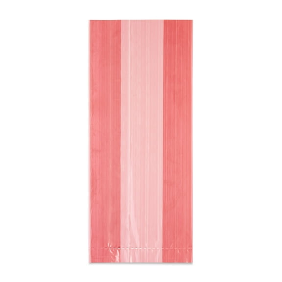 Red Treat Bags with Twist Ties, 5" x 3" x 11", 20 Pieces, by Way To Celebrate