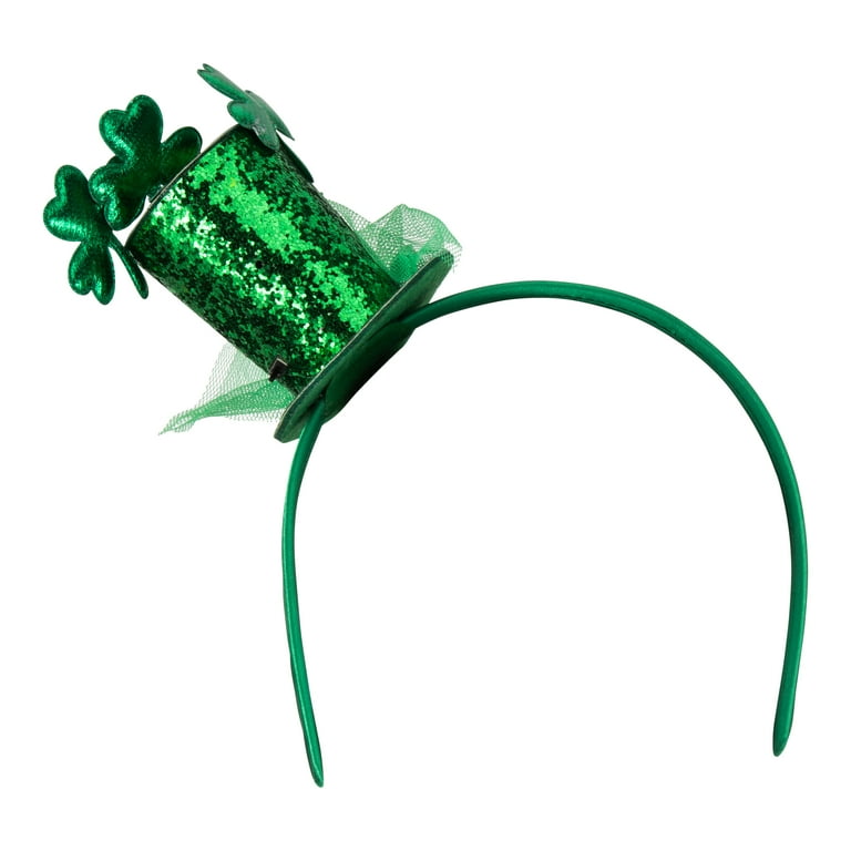 Paddys Day Glitter Cat Headband Paddys Day Glitter Cat Headband