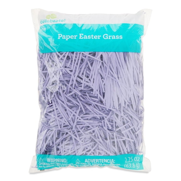 Fine Cut Paper Grass, Lavender, 2.25 oz, Easter by Way To Celebrate