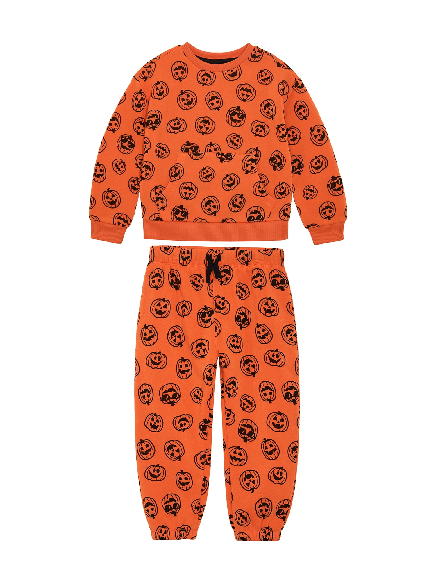 Halloween Toddler Boys Sweatshirt and Sweatpants Set from Way To Celebrate, 2-Piece, Sizes 2T-5T
