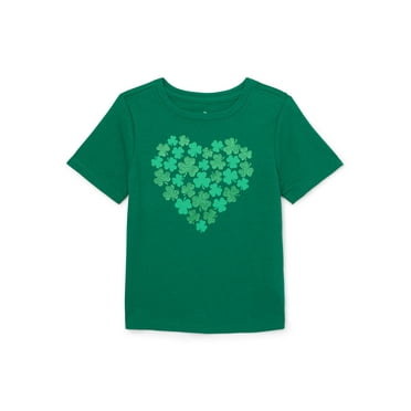 Way To Celebrate Toddler Girl St. Patrick's Day Short Sleeve Graphic T-Shirt, Sizes 18M-5T