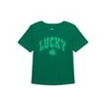 thumbnail image 1 of Way To Celebrate Toddler Girl St. Patrick's Day Short Sleeve Graphic T-Shirt, Sizes 18M-5T, 1 of 3