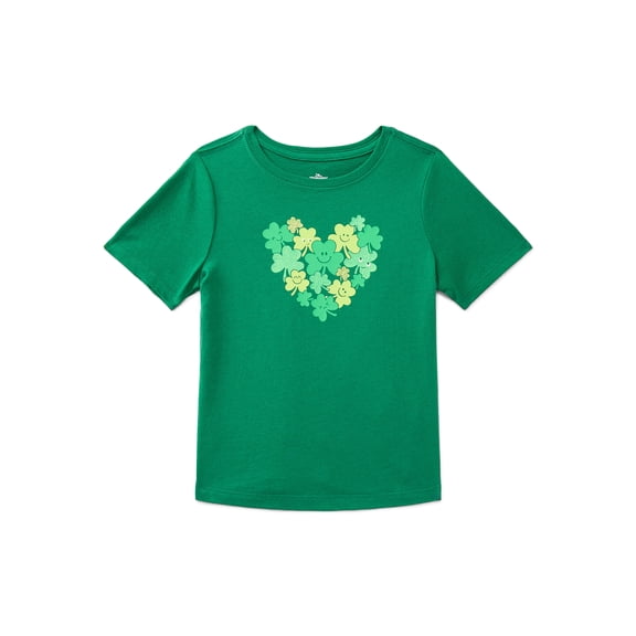 St. Patrick’s Day Toddler Boys or Girls Short Sleeve T-Shirt from Way To Celebrate, Sizes 12M-5T