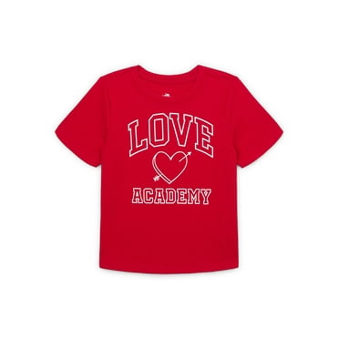 Way To Celebrate Toddler Girl Valentine's Day Short Sleeve Graphic T-Shirt, Sizes 12M-5T