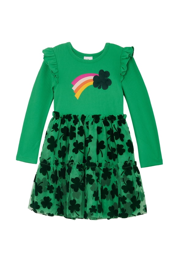 Toddler Girls St. Patrick's Day Tulle Tutu Dress, Sizes 12M-5T