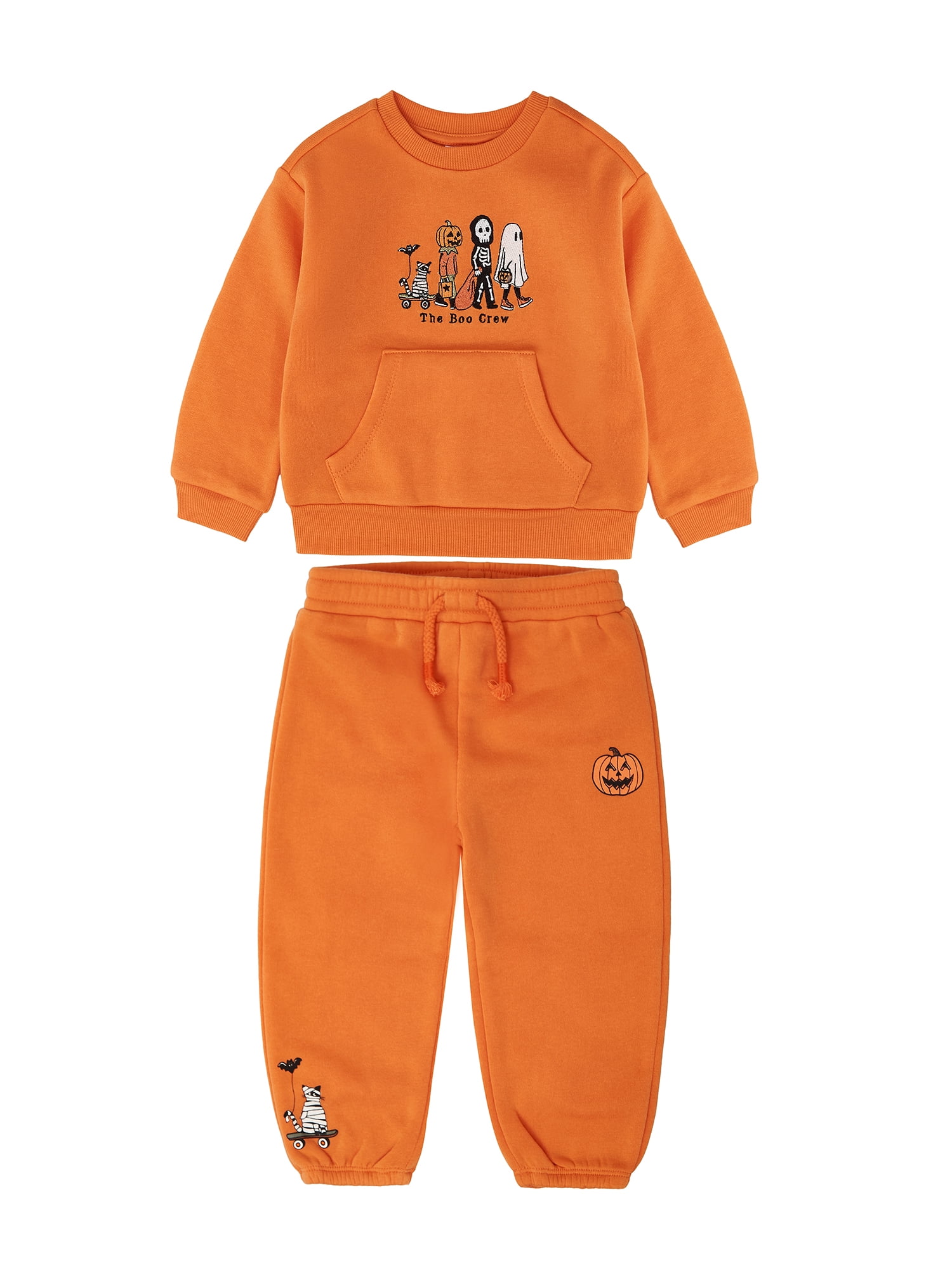 Way To Celebrate Toddler Halloween Pullover and Jogger Set, Sizes 12M-5T