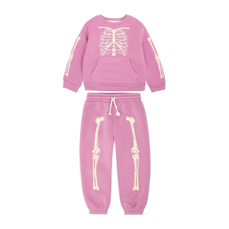 Way To Celebrate Toddler Halloween Pullover and Jogger Set, Sizes 12M-5T