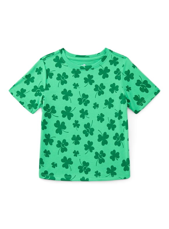 St. Patrick’s Day Toddler Boys or Girls Short Sleeve T-Shirt from Way To Celebrate, Sizes 12M-5T