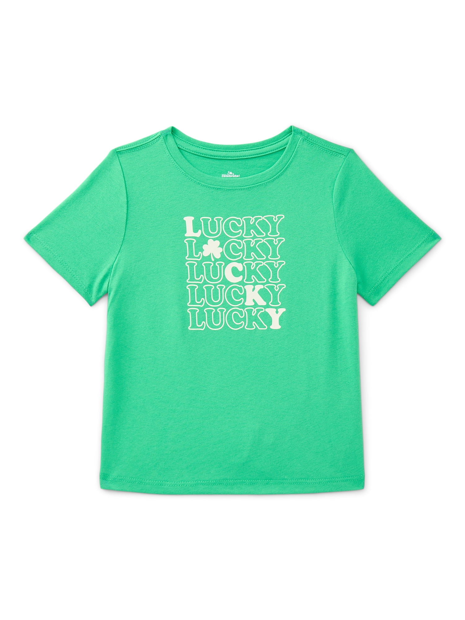 St. Patrick’s Day Toddler Boys or Girls Short Sleeve T-Shirt from Way To Celebrate, Sizes 12M-5T