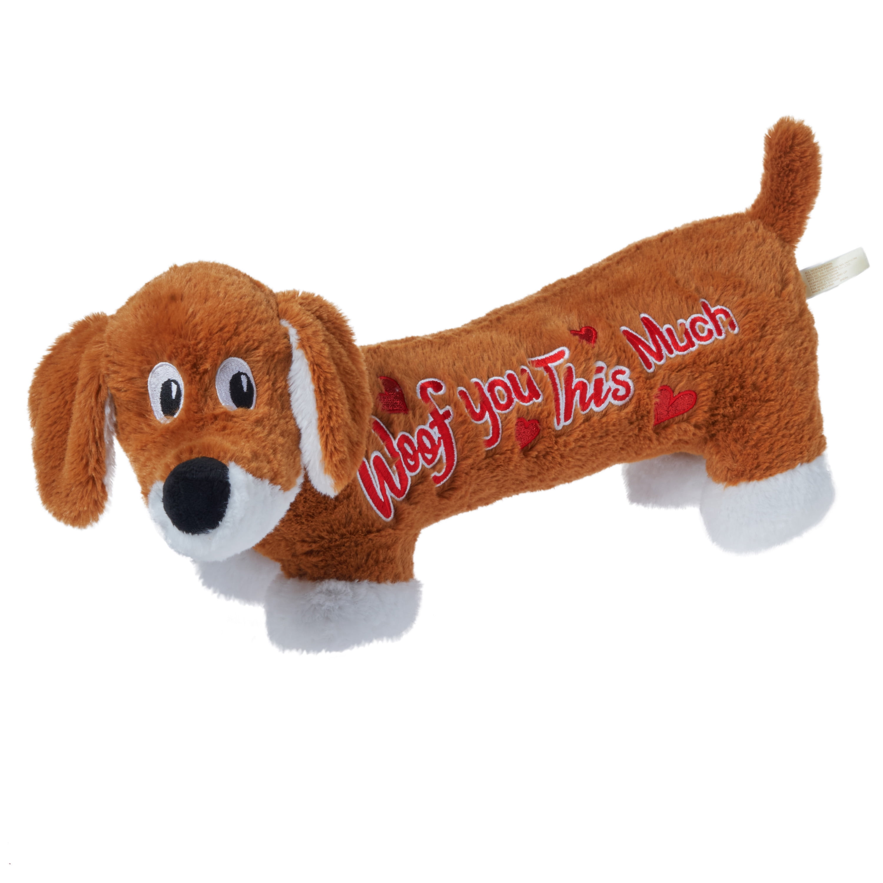 brown dachshund stuffed animal