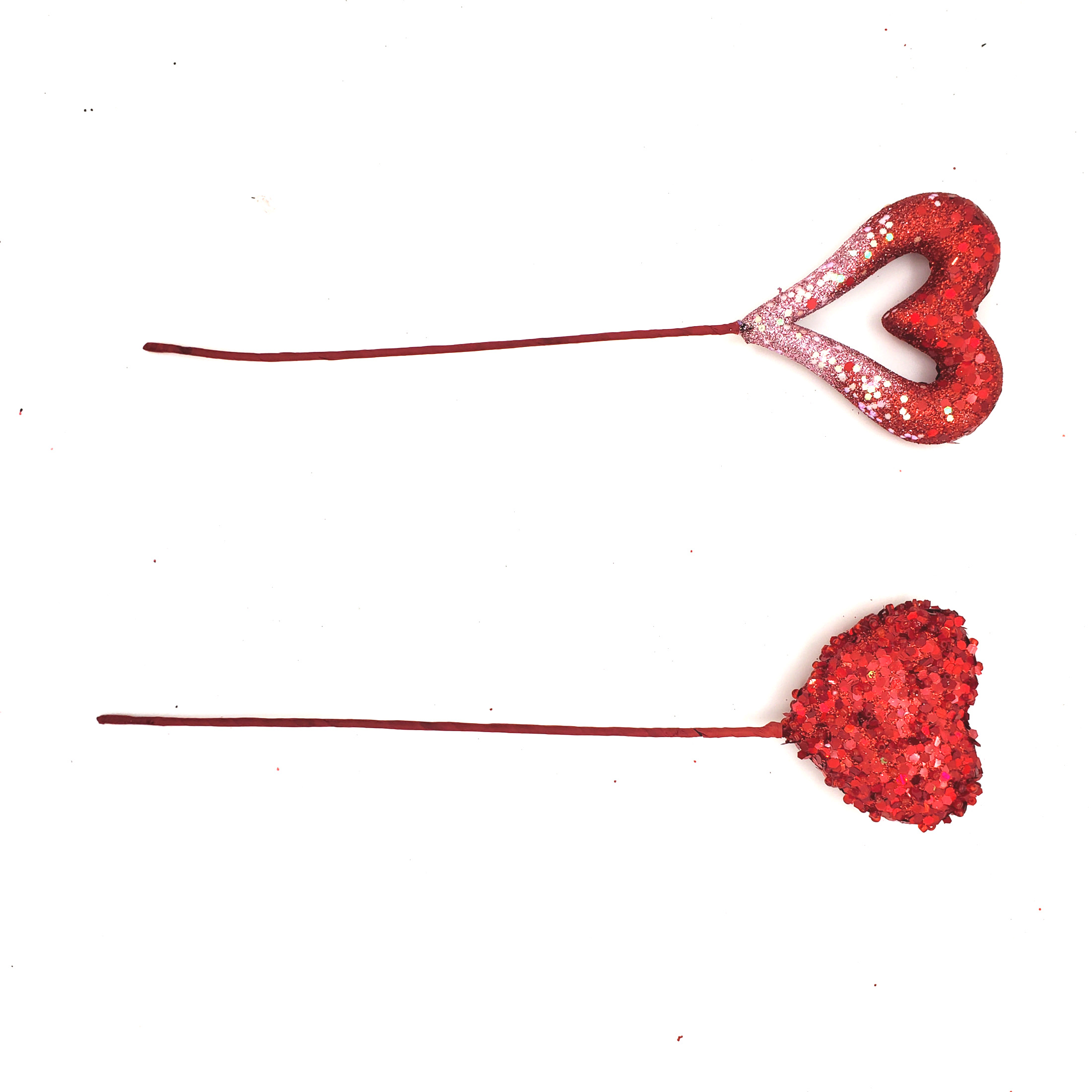 Way To Celebrate Valentine's Day Foam Ombre Fancy Heart Pick, Red & Pink, 12" Tall Decoration Pick