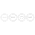 thumbnail image 1 of Way To Celebrate Valentine's Day White Earthenware Appetizer Plates, 4 Pack, 1 of 11