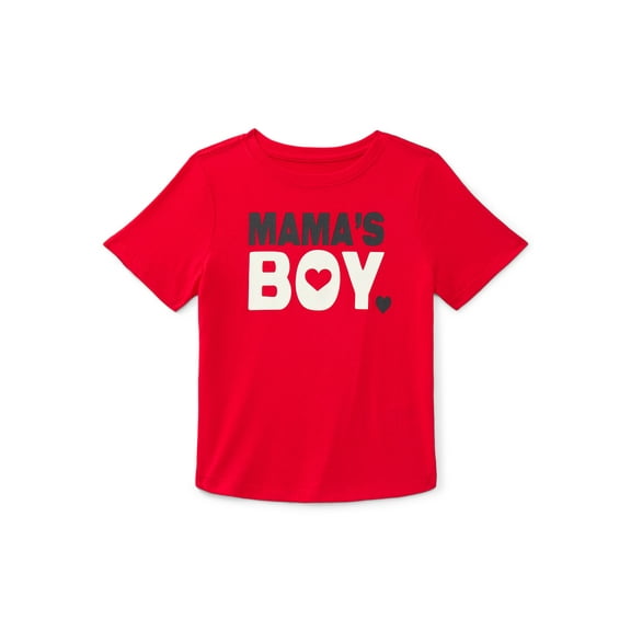 Way To Celebrate Toddler Boy Valentine's Day Short Sleeve T-Shirt, Sizes 12M-5T