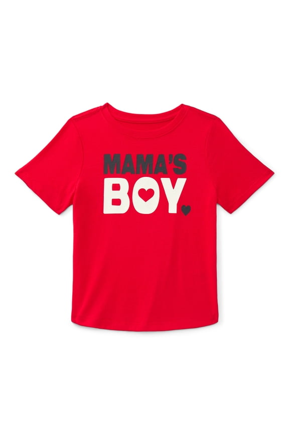 Toddler Boy Valentine's Day Short Sleeve T-Shirt, Sizes 12M-5T