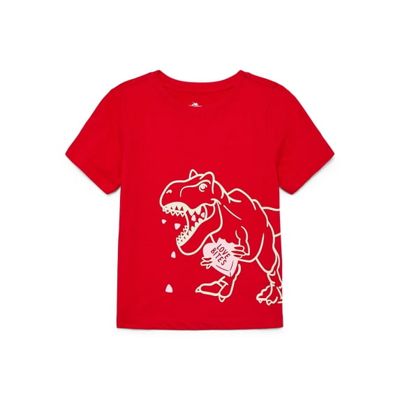 Way To Celebrate Toddler Boy Valentine's Day Short Sleeve T-Shirt, Sizes 12M-5T