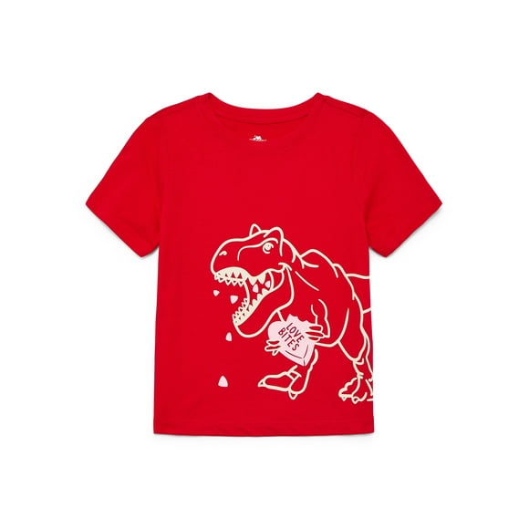 Way To Celebrate Toddler Boy Valentine's Day Short Sleeve T-Shirt, Sizes 12M-5T