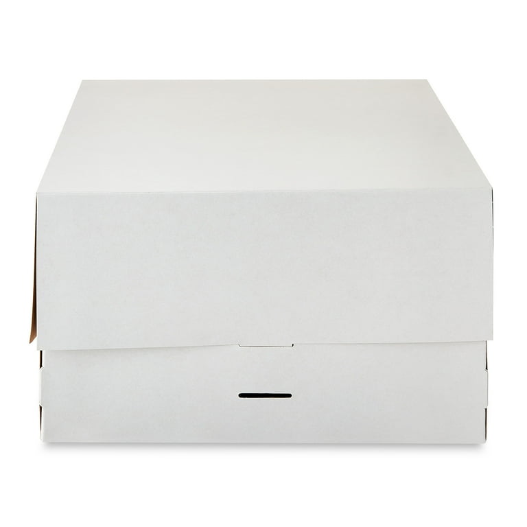 Way To Celebrate White Cardboard Adjustable Cake Box, 12