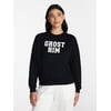 Halloween and Fall Women's French Terry Knit Lounge Sleep Top with Long Sleeves, Sizes XS-3X