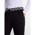 thumbnail image 1 of Women’s Halloween Printed Foldover Waistband French Terry Lounge Pants, 29" Inseam, Sizes XS–3X, 1 of 5