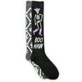thumbnail image 1 of Way To Celebrate! Women's Halloween Boo Haw Knee-High Socks, 2-Pack, Size 4-10, 1 of 5