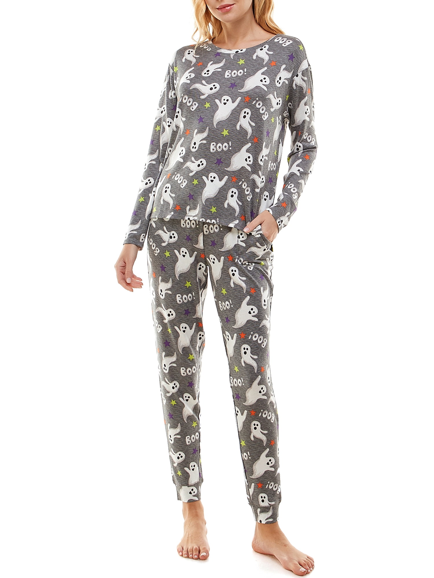 Way To Celebrate Women's Halloween Pajama Set, Sizes XS to 3X