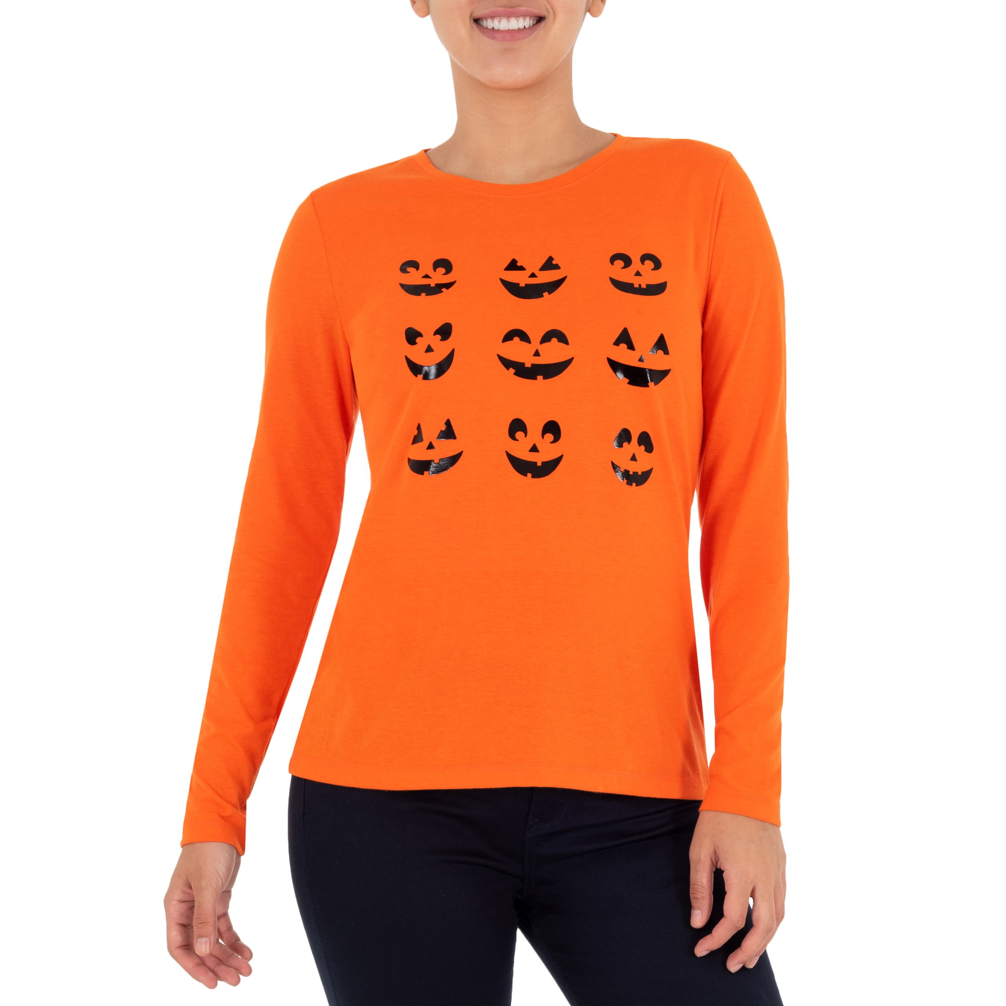 Way To Long Sleeve Halloween Graphic T-shirt - Walmart.com