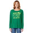thumbnail image 1 of Way To Celebrate Women's St. Patrick's Day Long Sleeve Graphic T-Shirt, Sizes S-XXXL, 1 of 9