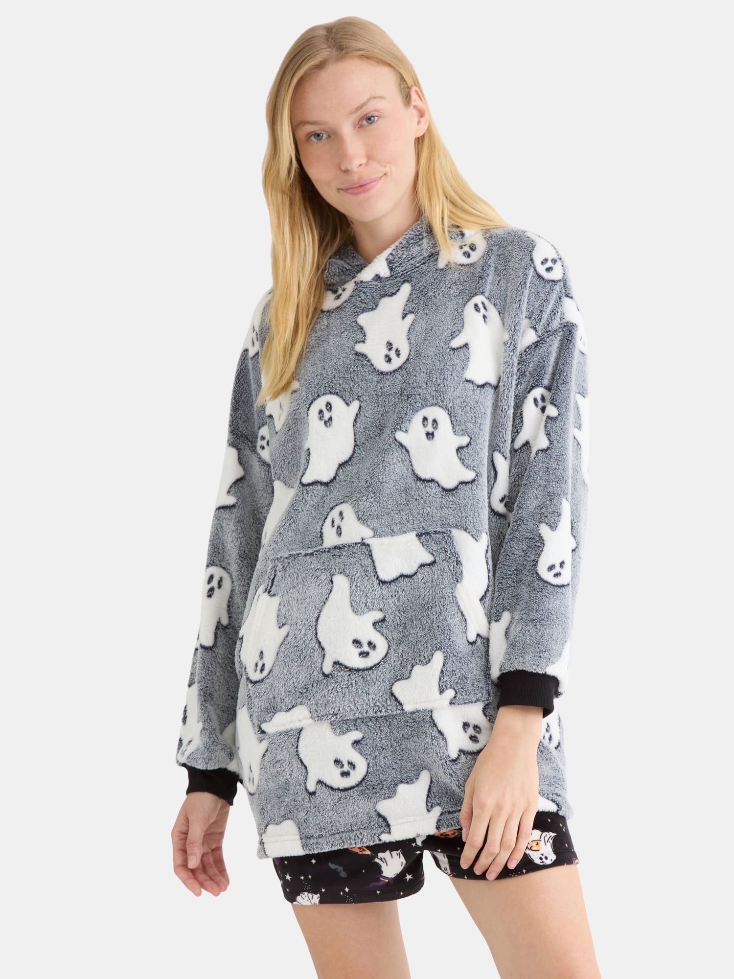 Halloween Women’s Hooded Lounger from Way To Celebrate, Sizes S-3X