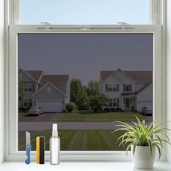 Way Window Film,Black- Static Cling, 17.5" x 78.7"
